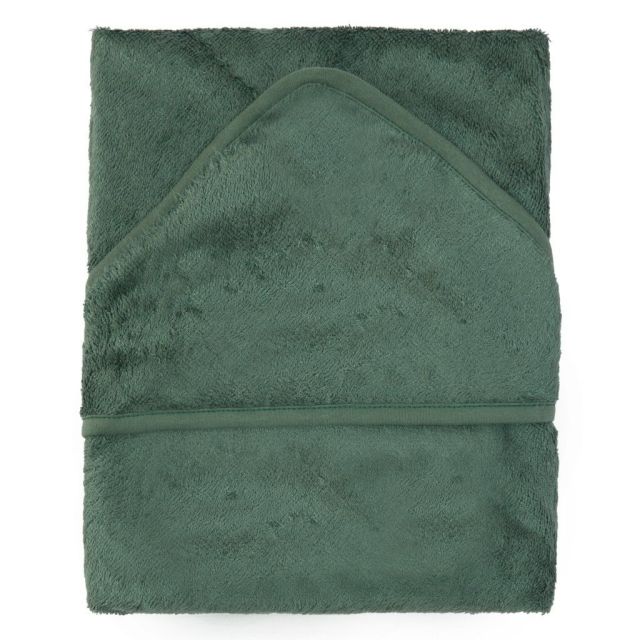 Prosop cu Gluga XXL pentru Copii din Bambus Aspen Green Verde