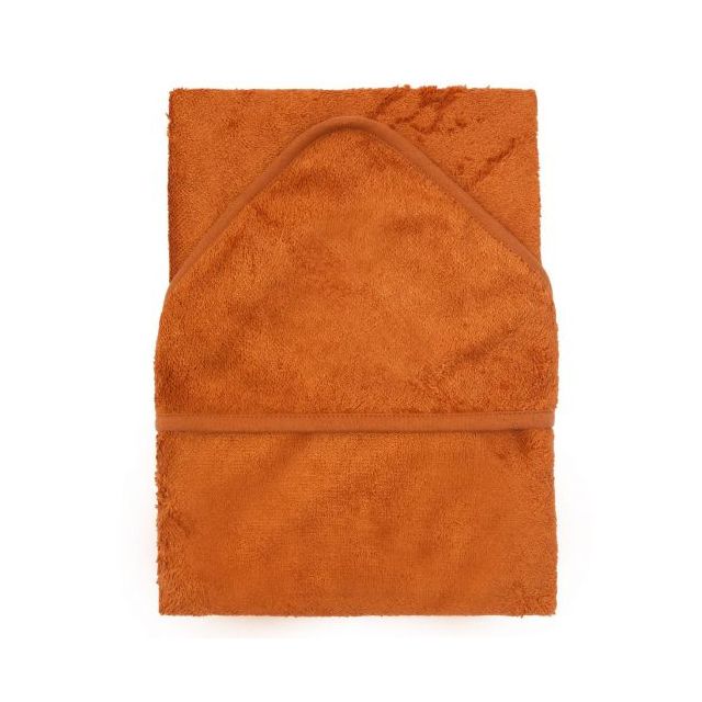 Prosop cu Gluga XXL pentru Copii din Bambus Inca Rust Toffee