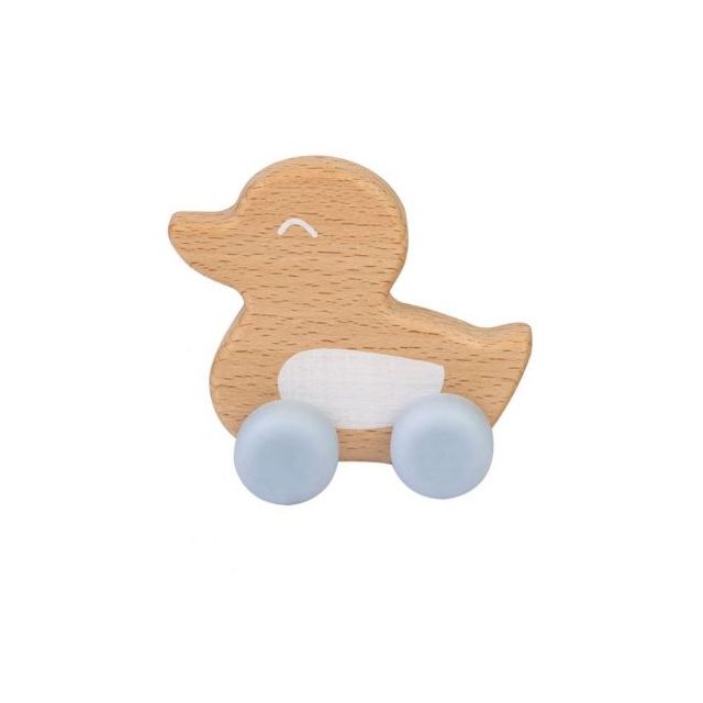 Jucarie naturala Ducky Teether Bleu Blue