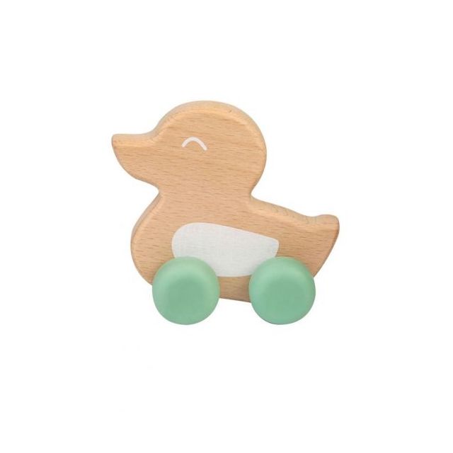 Jucarie naturala Ducky Teether Verde Verde