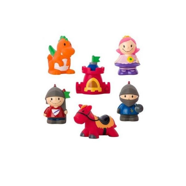 Set 6 Jucarii de Baie cu Personaje din Povesti Multicolor