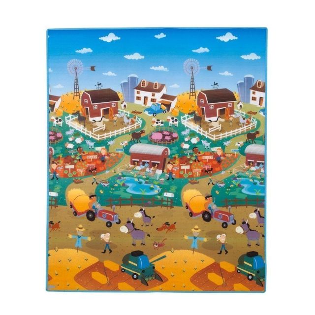 Covoras de Joaca pentru Copii Prince Lionheart Geometric/ Farm Multicolor