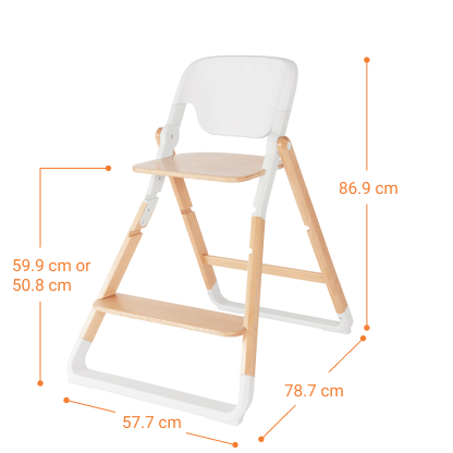 Dimensiuni scaun depliat partea doua 3 ani+